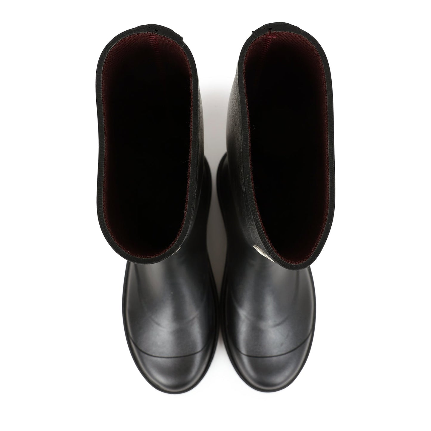 Bottes Noires Hautes en Caoutchouc CC