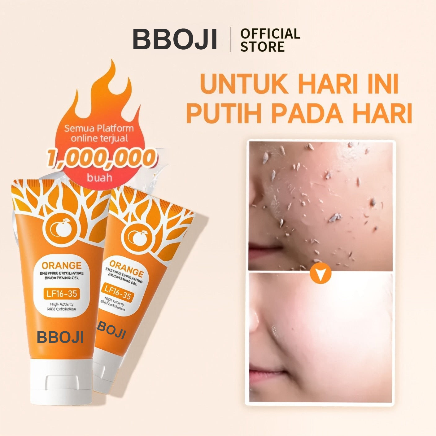 🔥 Gel Exfoliant aux Enzymes d’Orange — Le Miracle Doux que Votre Peau Attentait Depuis Toujours