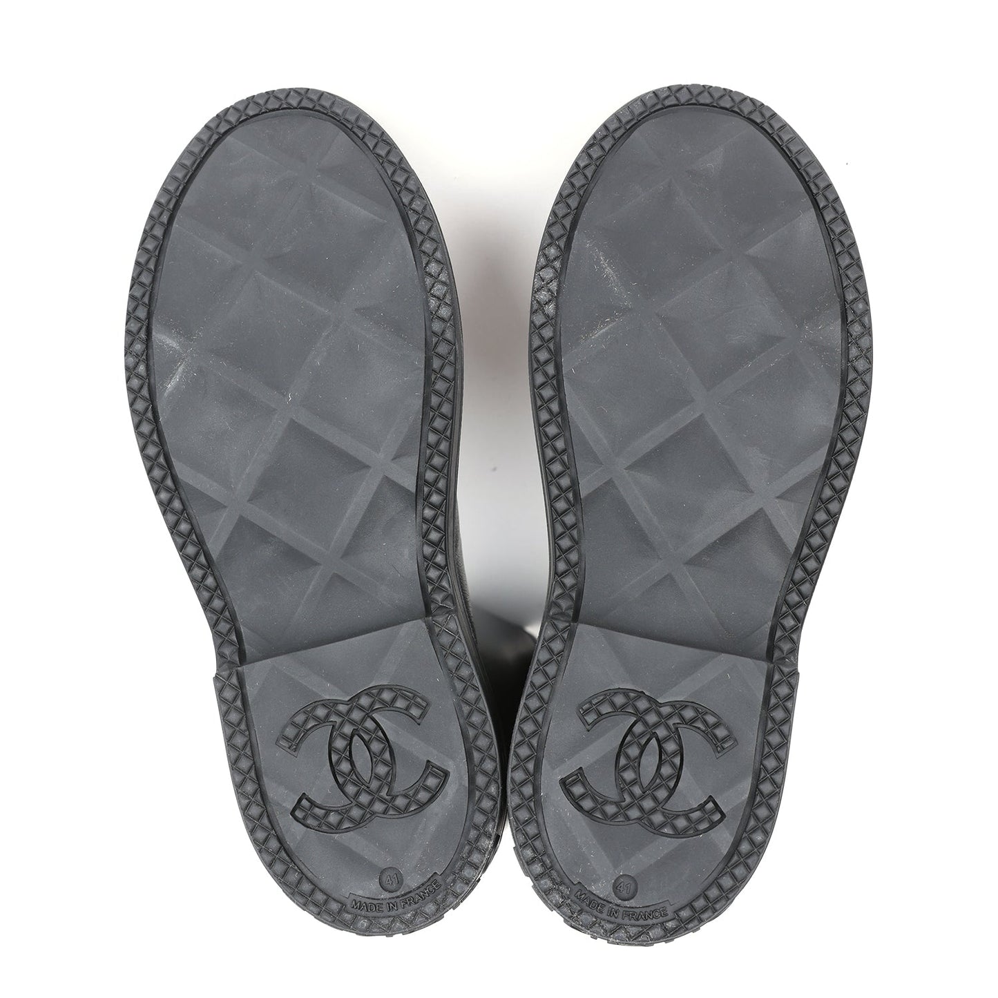 Bottes Noires Hautes en Caoutchouc CC
