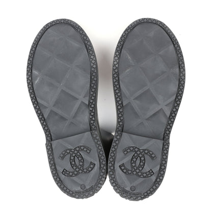 Bottes Noires Hautes en Caoutchouc CC